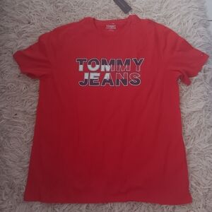 Tommy Hilfiger Short-Sleeve Tee (T) Shirt Red SZ XL NWT